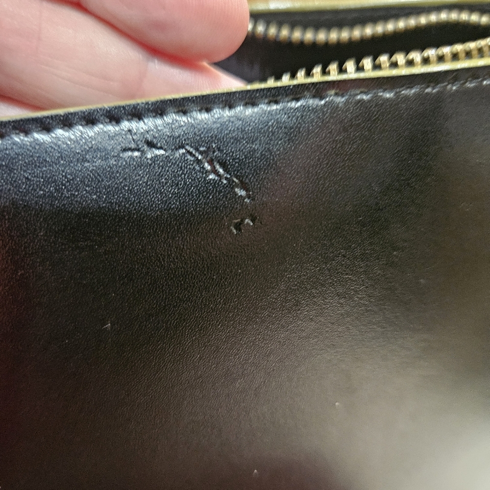 ARMANI EXCHANGE Black Leather Crossbody Handbag, SLEEK, Shiny Armani - Picture 3 of 6